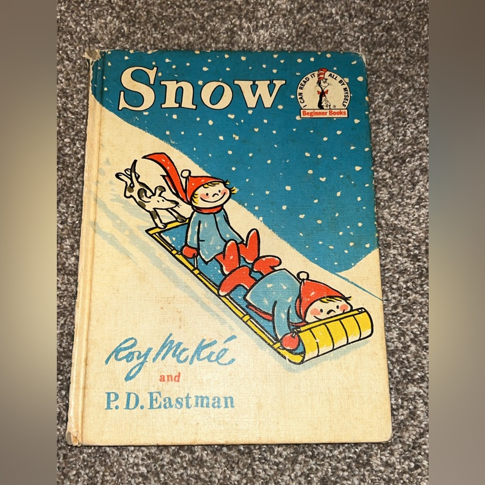 1962 Vintage Dr Seuss Snow Book by Roy McKie and P.D. Eastman